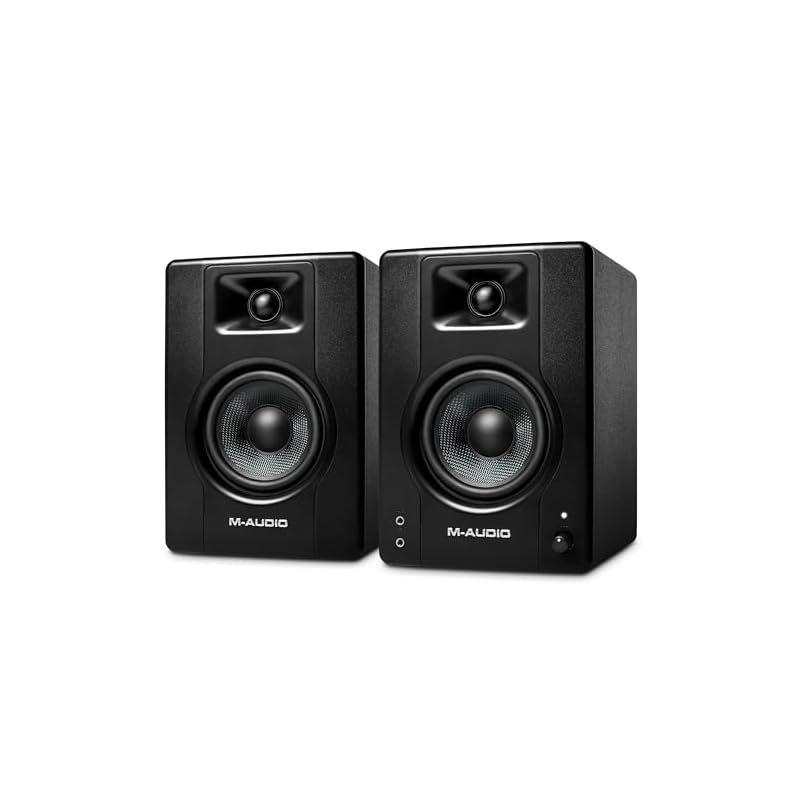 M-Audio モニタースピーカー 大型アクティブスピーカー pc スピーカー ゲーミング 音楽制作 RCA入力端子 L Rペア 120W 4インチ BX4 0