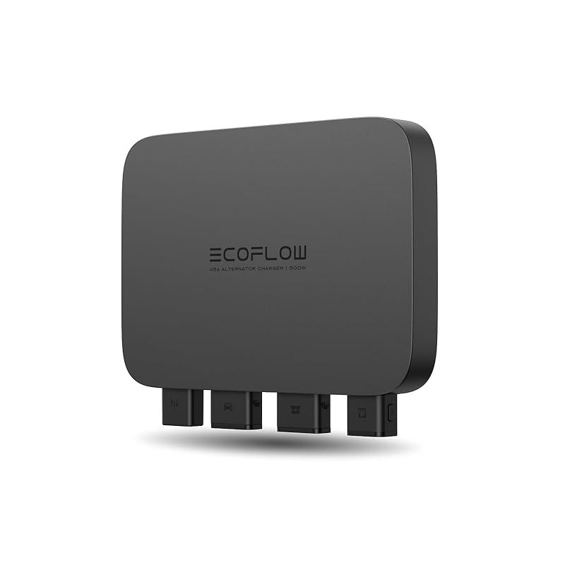 EcoFlow 500W Alternator Charger オルタネーターチャージャー 走行充電器 ポータブル電源チャージャー 他社のポータブル電源適用 エコフロー 500W高出力 2.1時間で1000Wh急速充電 3つモード備え 取付簡単 過熱保護 0