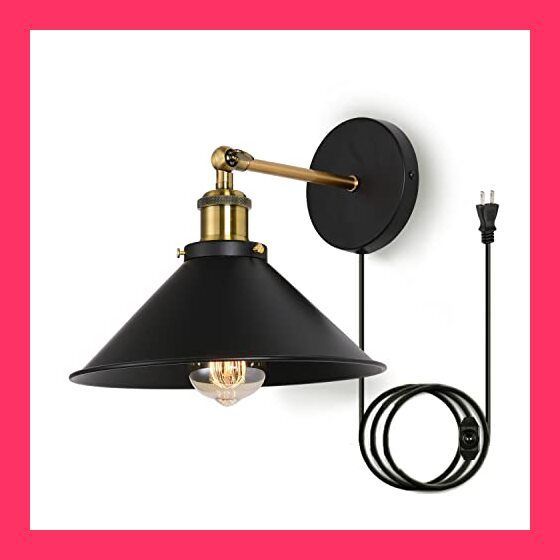 Lightess ブラケットライト コンセント式 レトロ ウォールライト