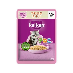 同梱不可 120個セット マースジャパン カルカンパウチ 12ヵ月までの子ねこ用 やわらかチキン 60g
