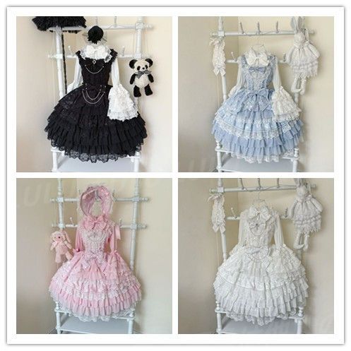ロリータ Lolita洋装 結ばれる愛の羽 ドール感 花嫁 JSK ワンピース 秋冬 高品質デザイン 甘ロリ ゴシックロリータ 撮影会 イベント用 ハロウィン 推し活 プレゼントにもおすすめ lo16