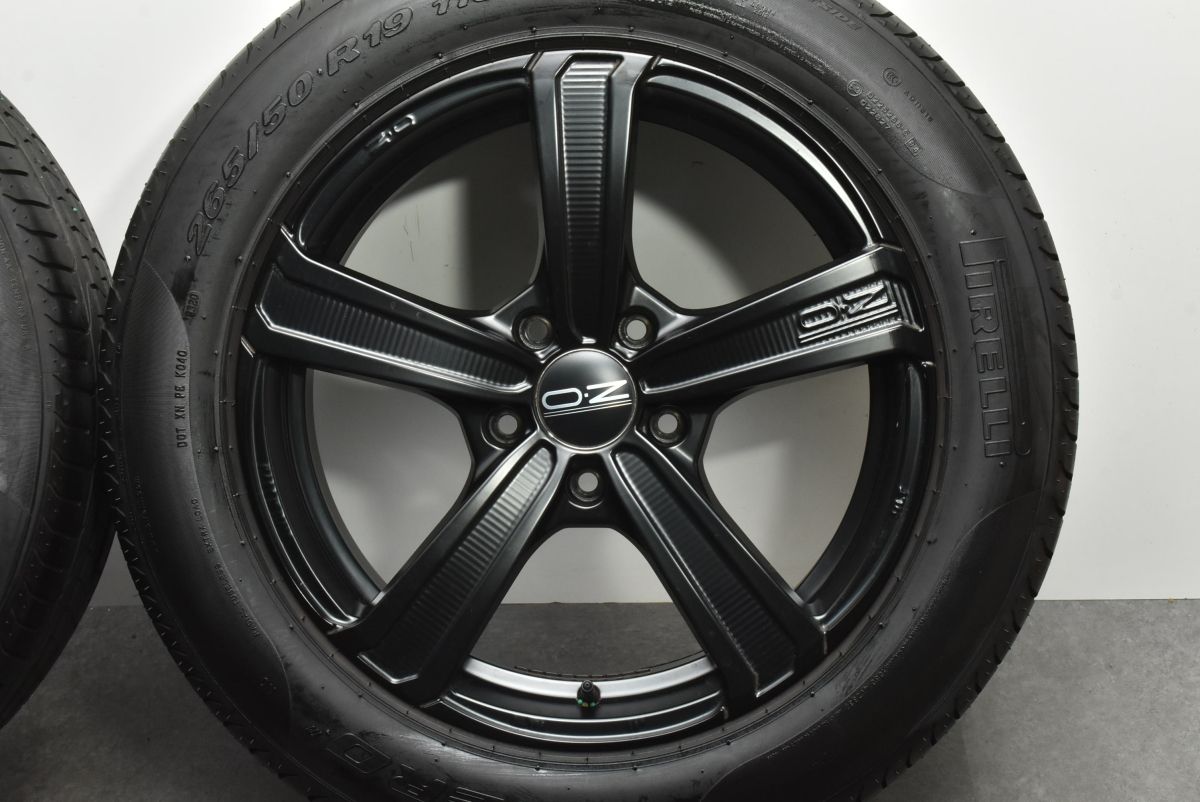 美品】OZレーシング モンテカルロ HLT 19in 9J +50 PCD130 ピレリ P 