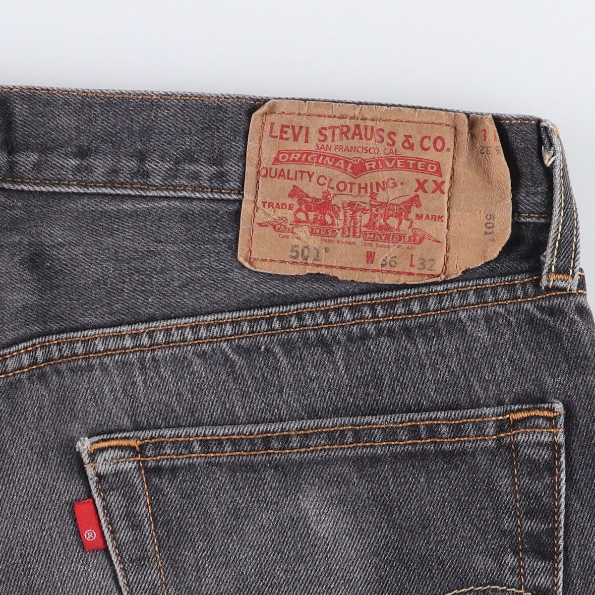 501 ブラックデニム