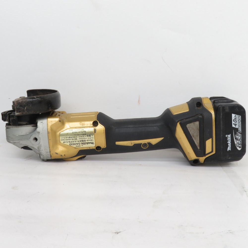 makita 14.4V 4.0Ah 100mm 充電式ディスクグラインダ ゴールド makita 14.4V 4.0Ah 100mm 充電式ディスクグラインダ ゴールド