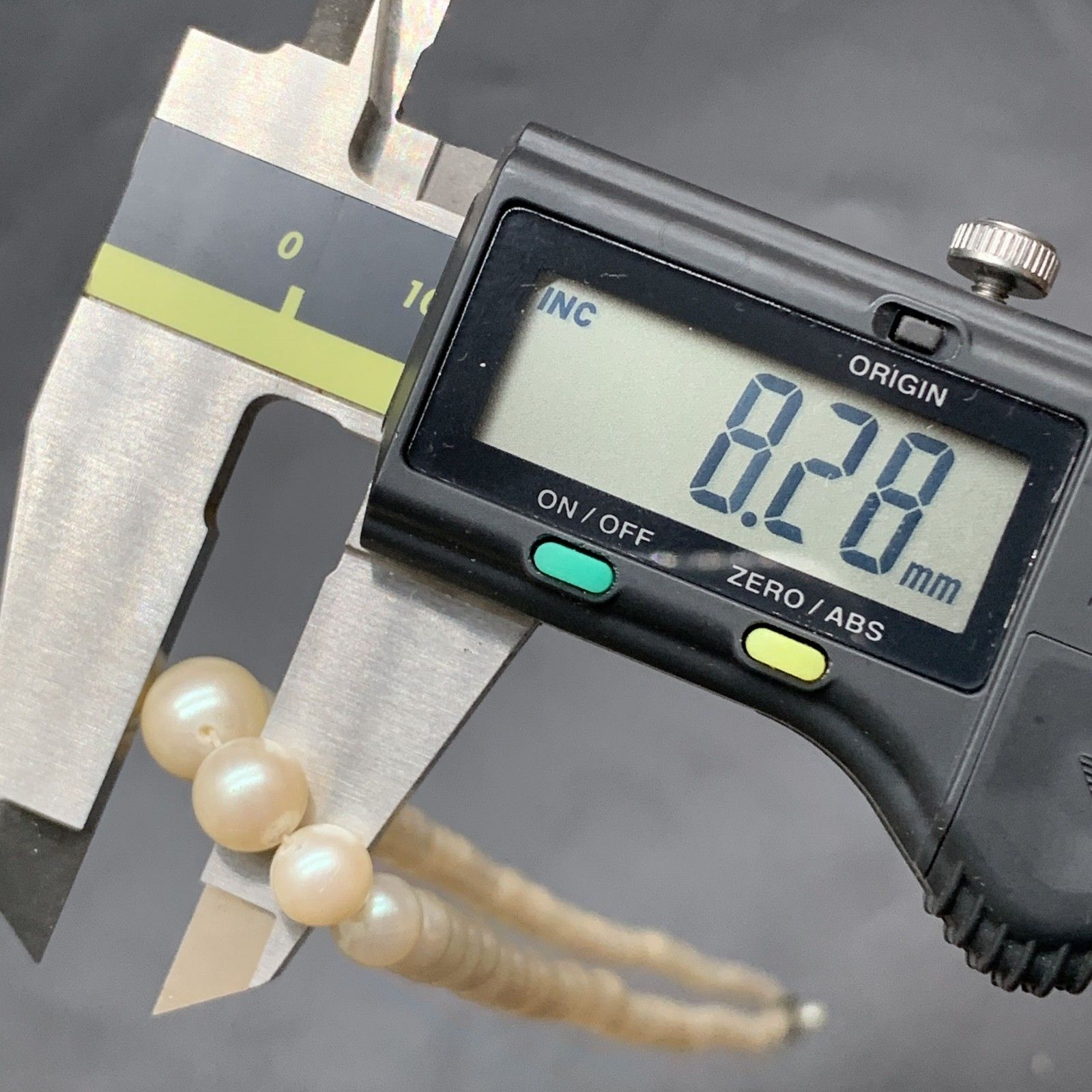 U244　テリ艶◎本真珠 パールネックレス シルバー SILVER刻印 レディースアクセサリー　総重量15.6g 中心8㎜以上　中古美品 U244 テリ艶◎本真珠 パールネックレス シルバー SILVER刻印