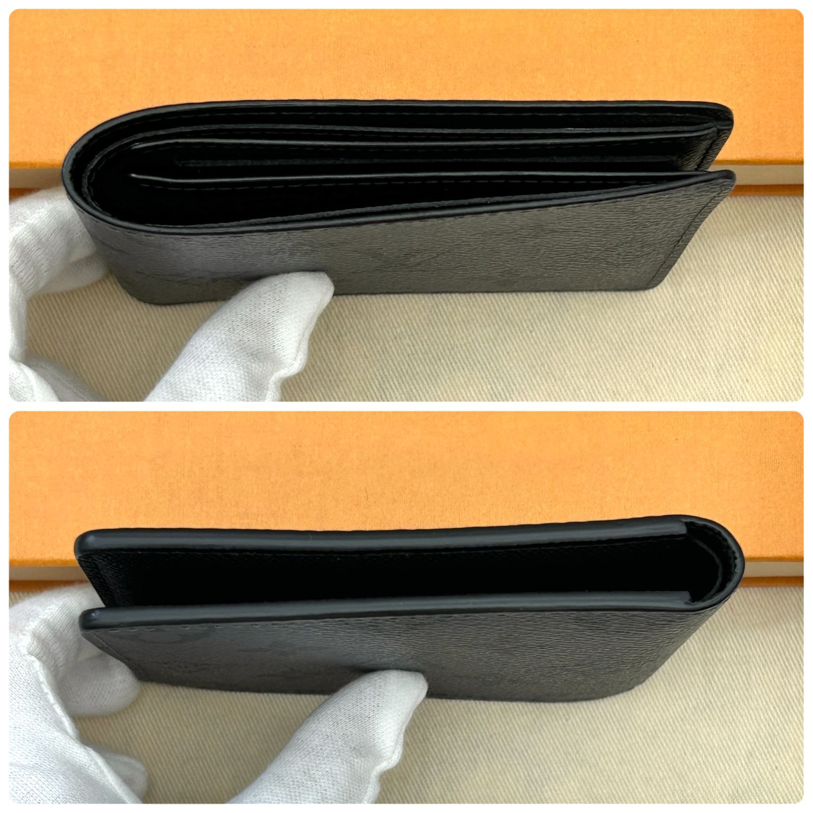 級 ルイヴィトン モノグラム シャドウ ミュルティプル 折財布