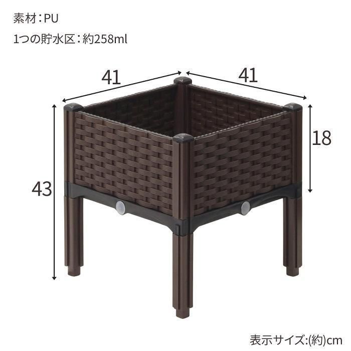 プランター 大型 長方形 プランターボックス 屋外 5連結 脚付き ガーデンボックス プランタースタンド ベランダ プランター ガーデニング STEELWINDOWSANDDOORS_COM