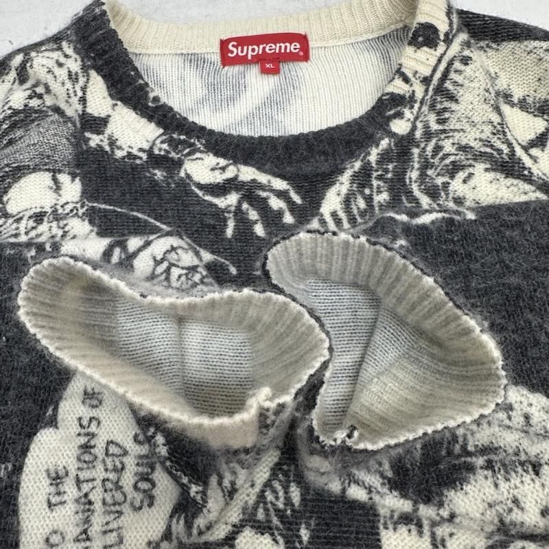 Supreme シュプリーム ニット、セーター 長袖 21AW the crow sweater 総柄 ニット - メルカリ