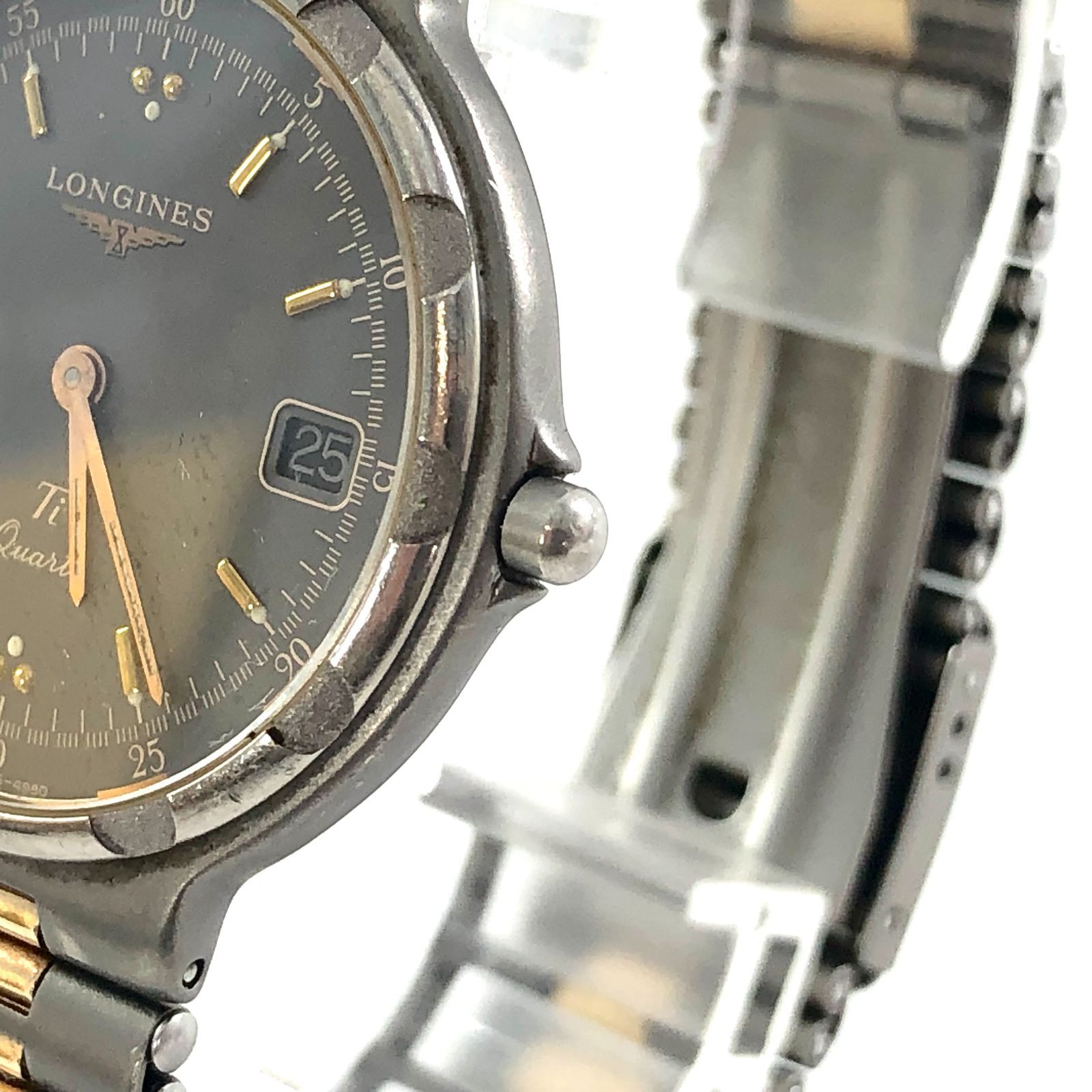 LONGINES ロンジン 時計 腕時計 SS QZ クオーツ ラウンド ゴールド 社外ベルト 稼働品 LONGINES ロンジン Grand Classic グランドクラシック L4.637.2 QZ⁄SS