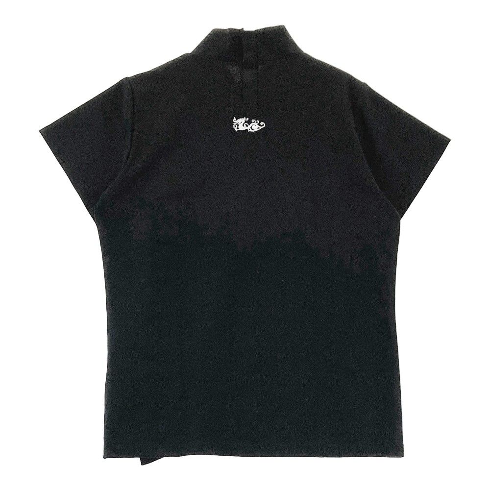 サイズ：3 DANCE WITH DRAGON ダンスウィズドラゴン  モックネック 半袖Tシャツ  ブラック系 [240101451025] ゴルフウェア レディース ストスト サイズ：3 DANCE WITH DRAGON ダンスウィズドラゴン モック