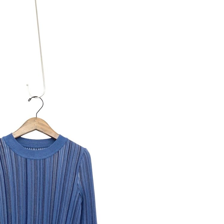 Mame Kurogouchi マメクロゴウチ Ribbed Knit Top With Laced