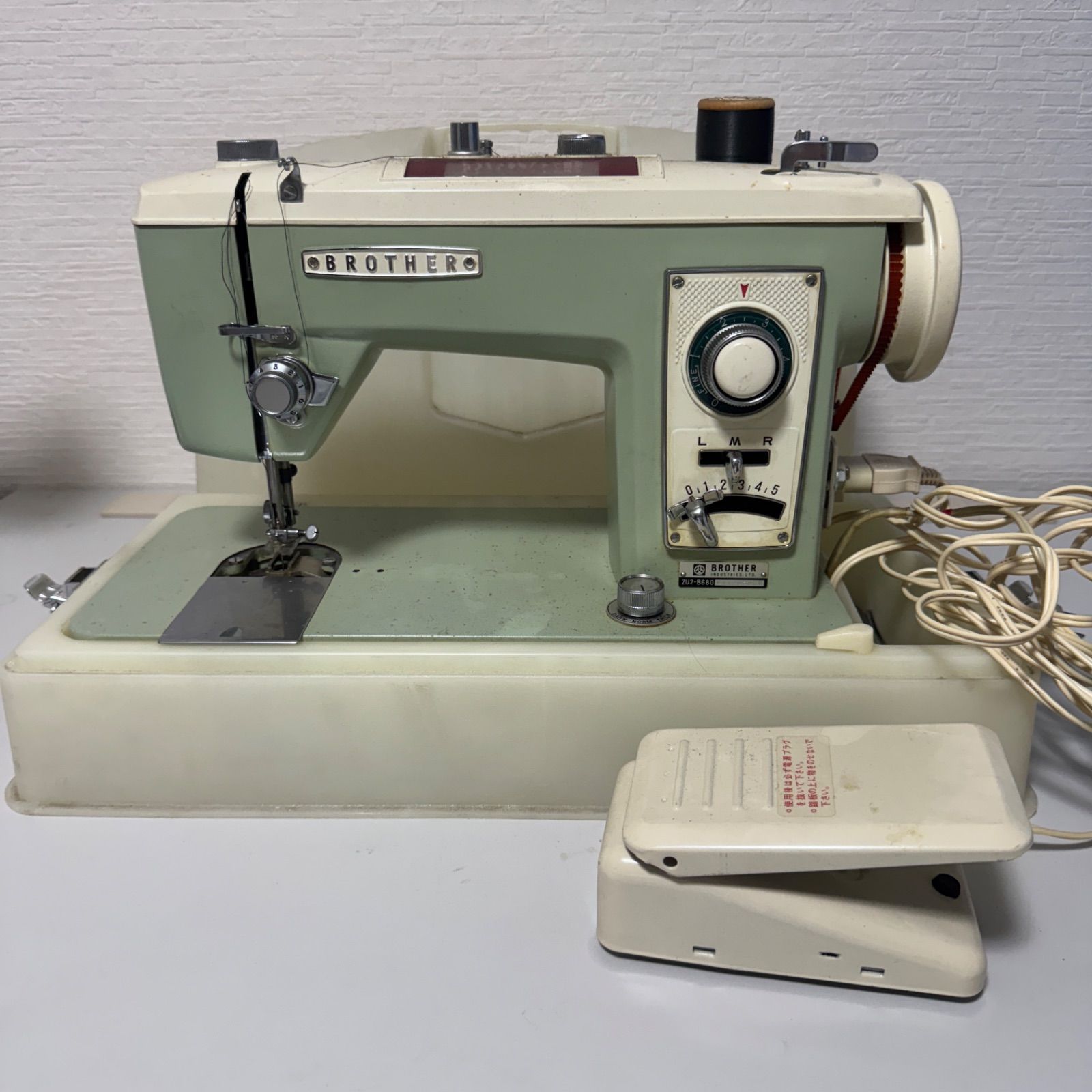 ZU2-B680 ミシン BROTHER ブラザー ハンドクラフト 手工芸 レトロ ZU2 