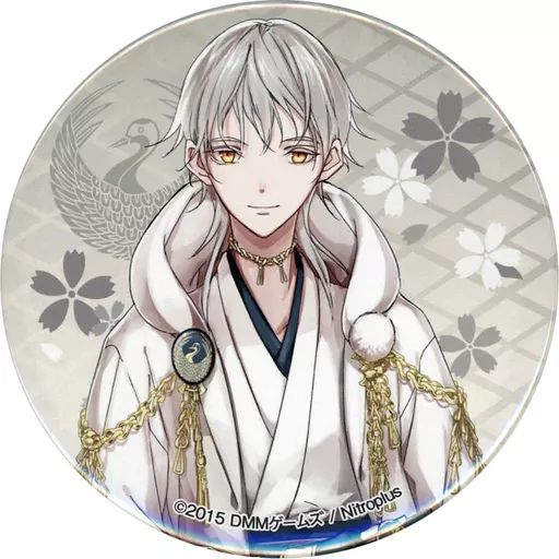 中古】バッジ・ピンズ 25.鶴丸国永(立ち絵) 缶バッジ 「刀剣乱舞