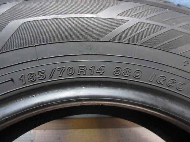 ★2021年式　185/70R14 88Q　ヨコハマ ICE GUARD IG60　4本セット　185/70/14 スタッドレスタイヤ