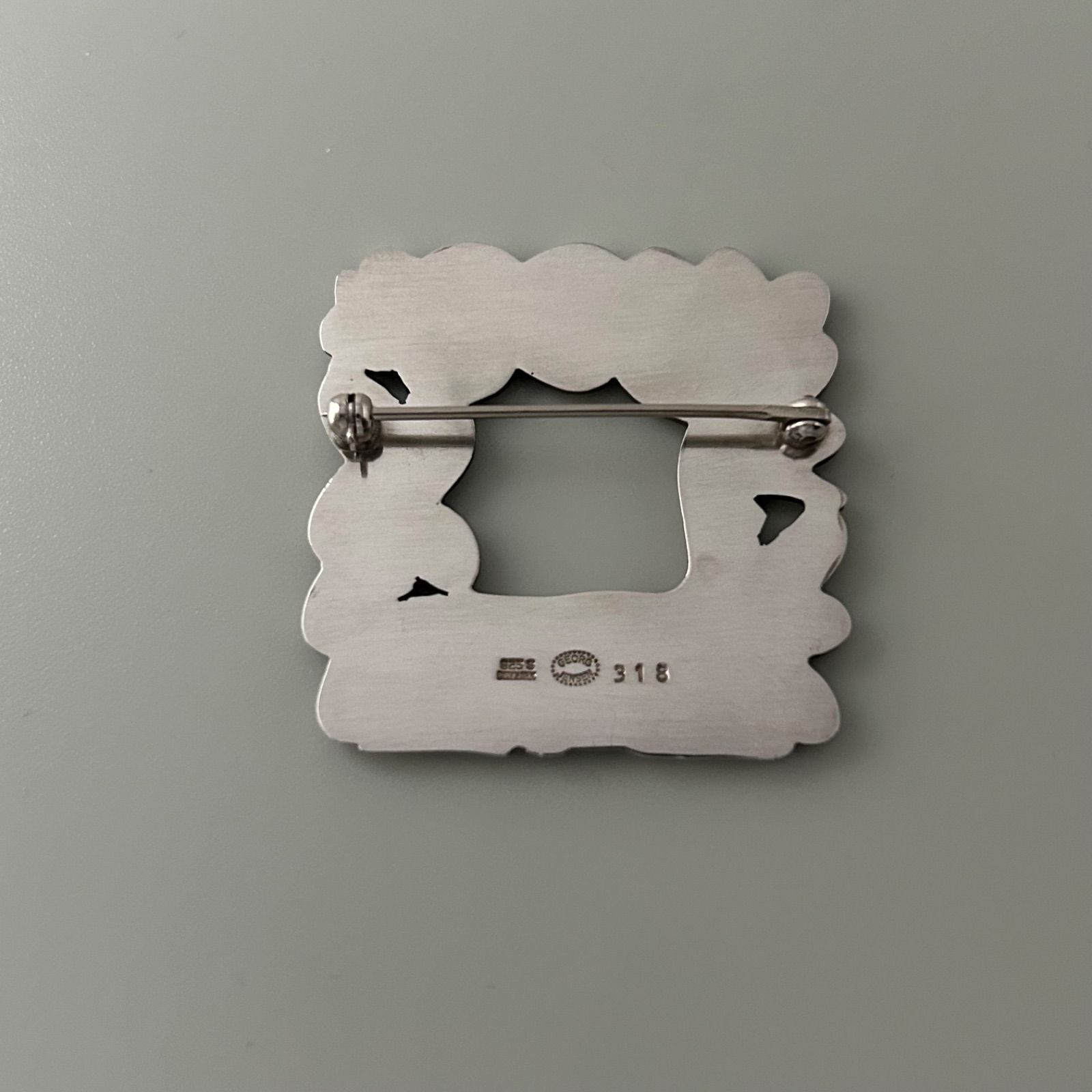 ジョージジェンセン ブローチ 318 鹿とリス AG925 ヴィンテージ Georg