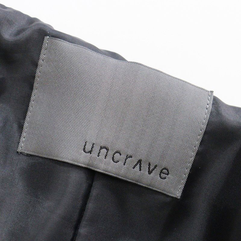アンクレイヴ uncrave オンワード樫山 エコレザー スタジアムブルゾン