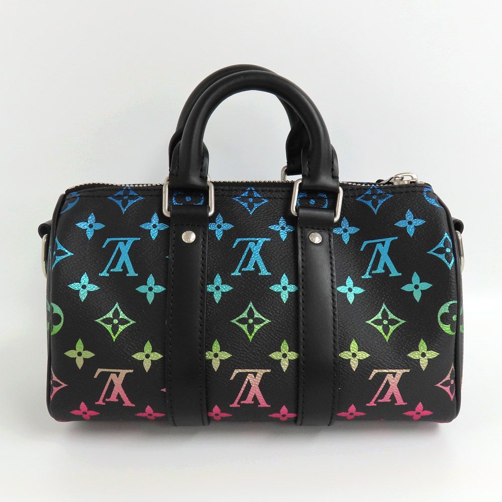 【カラフルグラデ モノグラム/黒】Louis Vuitton キーポル25B キーポル・バンドリエール 25 モノグラム・エクリプス｜ルイ