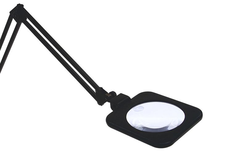 ルーペ Ｙ フリーアーム型 １２３mm ２倍＆４倍 二重焦点