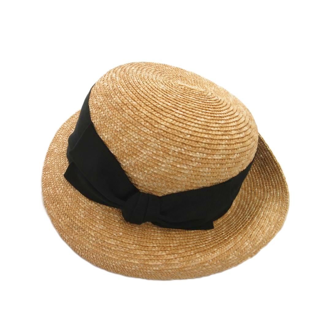 カシラ CA4LA ストローハット 麦わら帽子 リボン ベージュ /FF - メルカリ