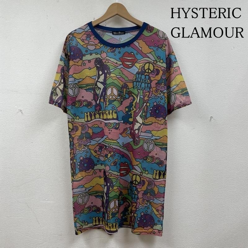 HYSTERIC GLAMOUR ヒステリックグラマー カットソー 半袖 半袖 Tシャツ MORE FUN柄 ワンピース 総柄 マルチカラー 01211NO02