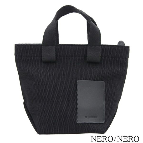 イルビゾンテ IL BISONTE ROBUR S HANDBAG キャンバス トート ハンドバッグ NATURALE/NATU NERO/NERO CHERRY/NERO