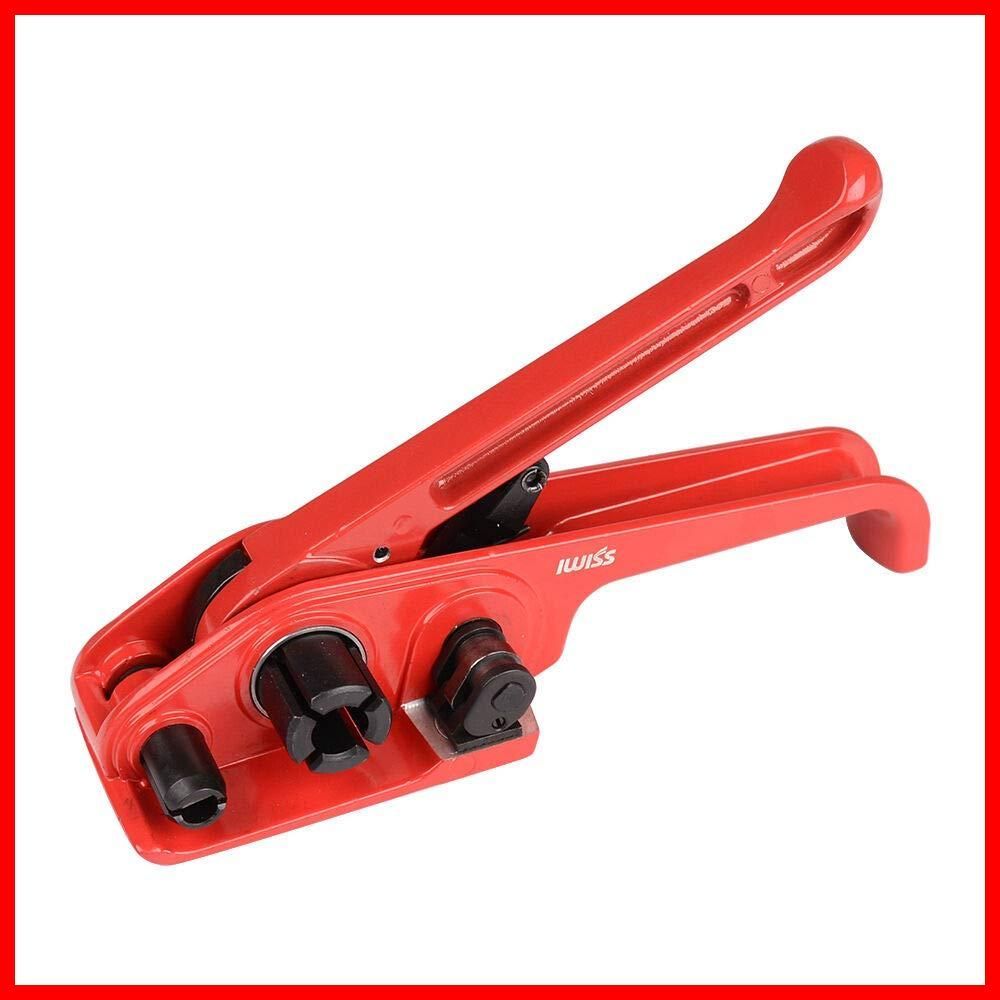 新着商品 結束器 ヘビーバンド P390型 エステルバンド PPバンド 引締機 ドラム巻き取り式 SD-330-SL 樹脂バンド用 手動式梱包機 アイウィス IWISS