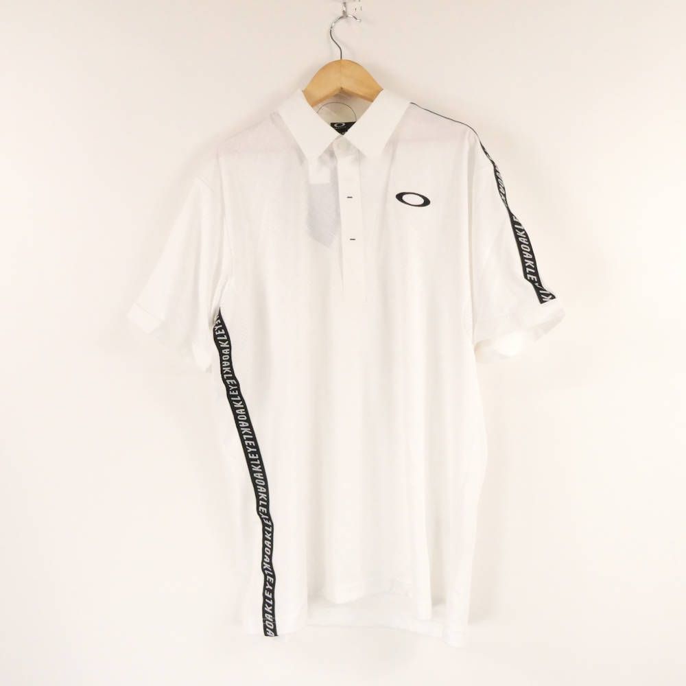 OAKLEY ゴルフ 新品 ポロシャツ XS ハーフジップ 夏 ロゴ入 スポーツ OAKLEY オークリー ハーフジップ半袖Tシャツ スカル刺繍