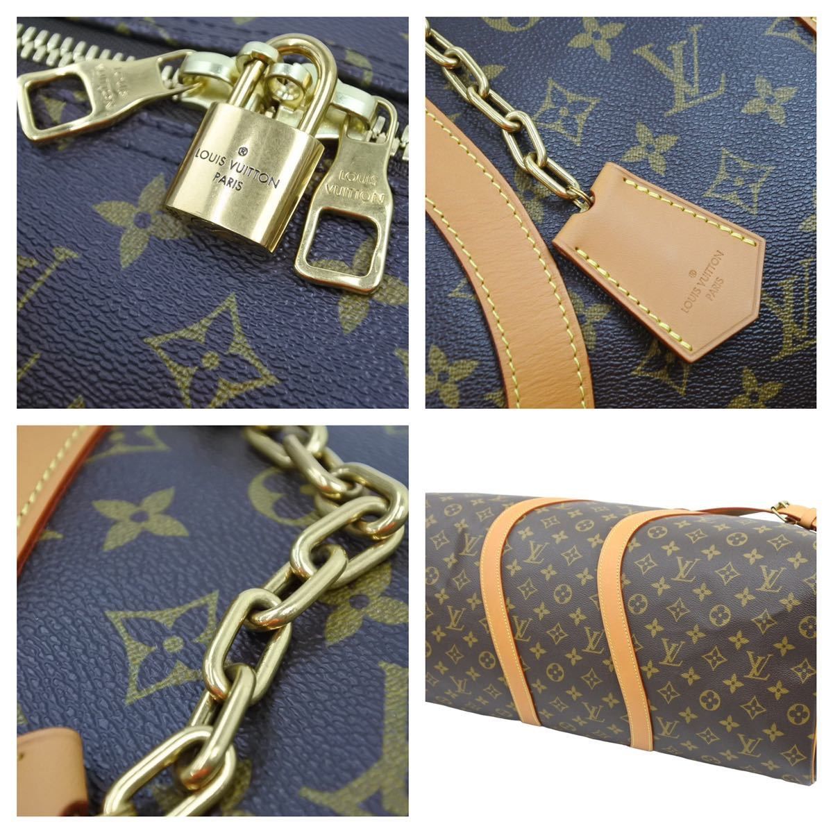 極美品 LOUIS VUITTON ルイ ヴィトン キーポルバンドリエール50 