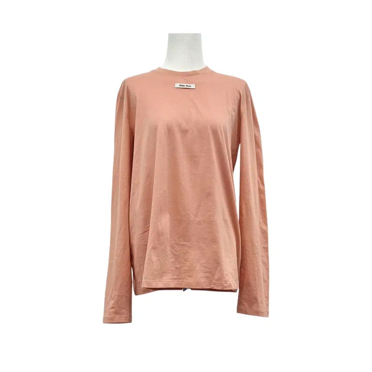 M MIU MIU ミュウミュウ MJL963 ロゴ コットン 長袖 Tシャツ MIB041503