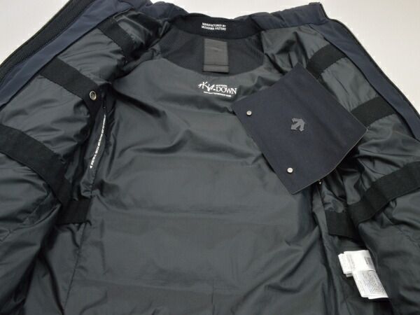 デサント DESCENTE 水沢ダウン オルテライン ステルス ダウンジャケット DIA3675U Mサイズ 紺 メンズ j_p F-L8058