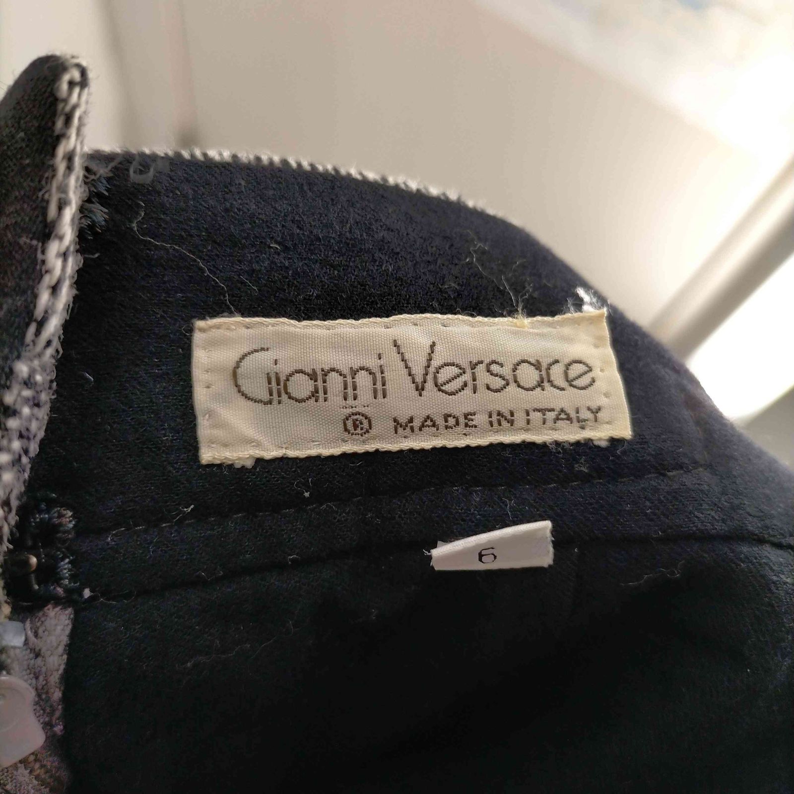 ジャンニヴェルサーチ GIANNI VERSACE 80s MADE IN ITALY ウールネップ