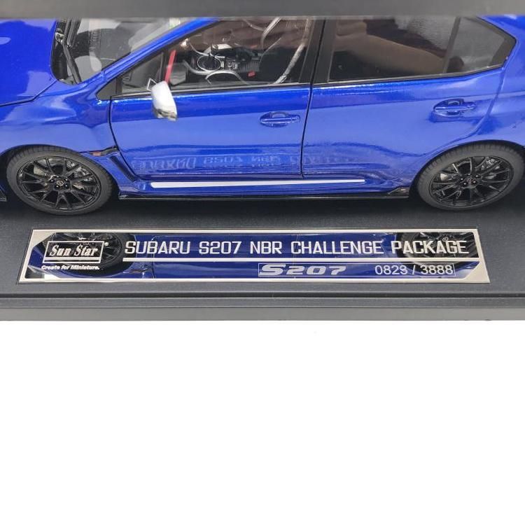 中古】SunStar 1/18 スバル WRX Sti S207 NBR チャレンジ