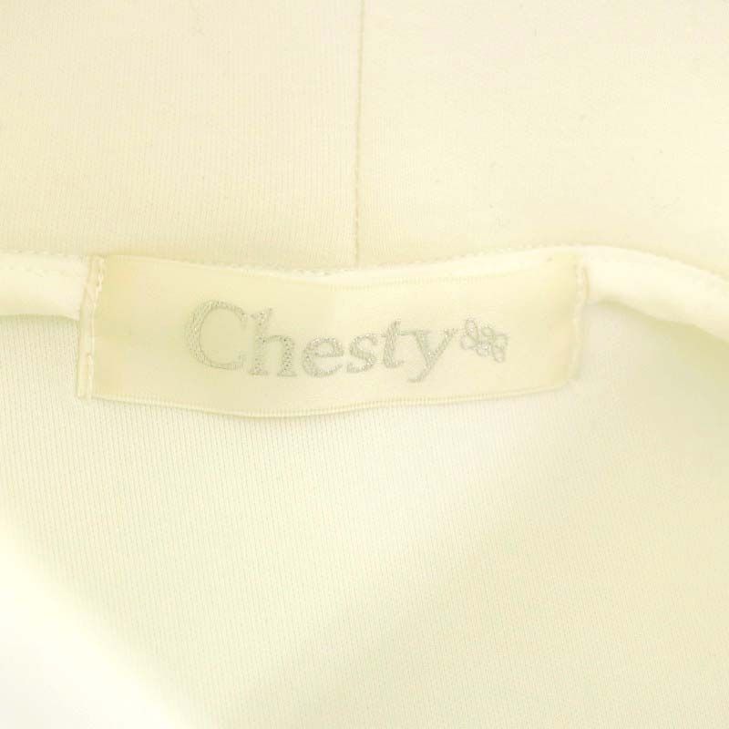 チェスティ Chesty 21AW ラウンドフリルパーカー トレーナー プルオーバー 長袖 フード付き 1 S 白 ホワイト /YQ □OS -  メルカリ