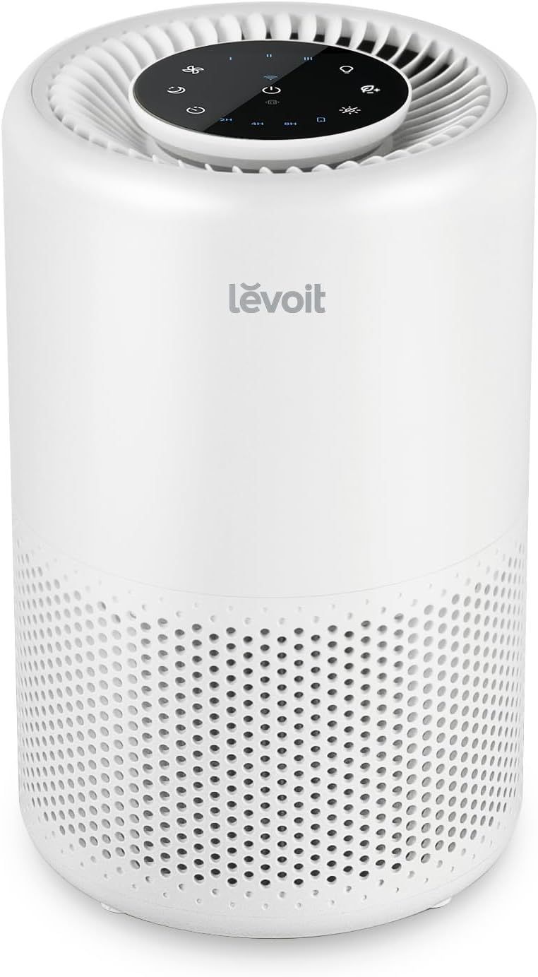 Levoit レボイト 空気清浄機 18畳 小型 卓上 省エネ 脱臭 カビ取り プラズマイオン コンパクト ハウスダスト ほこり 集じん ペット スマホ対応 2in1浄化 花粉 Core 200S ホワイト