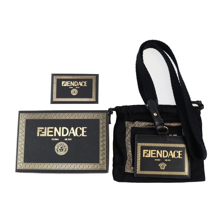 ヴェルサーチ VERSACE フェンダーチェ FENDACE イヤーカフ 7AJ586 フェンディ コラボ FENDI アクセサリー メデューサ ピアス メタル ゴールド 未使用