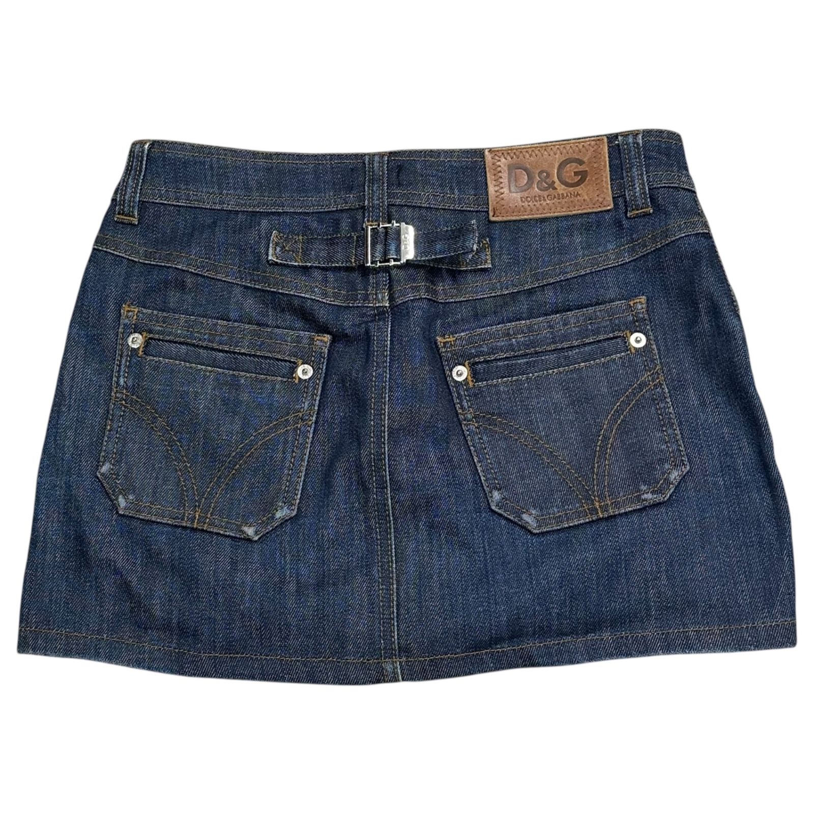 D&G デニム ミニスカート ジッパーポケット付き D&G(ディー&ジードルガバドルチェ&ガッバーナ) Gimmick Pocket