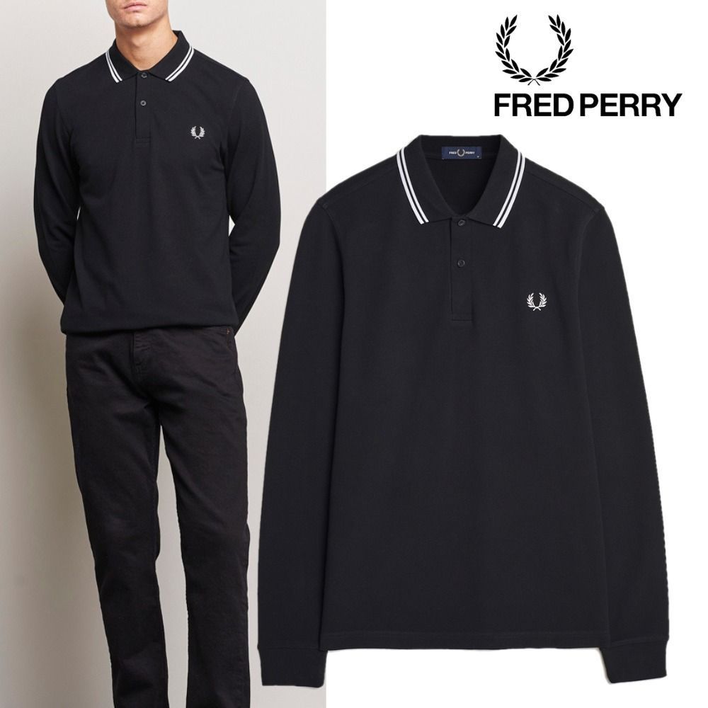 FRED PERRY|LONG SLEEVE TWIN TIPPED POLO