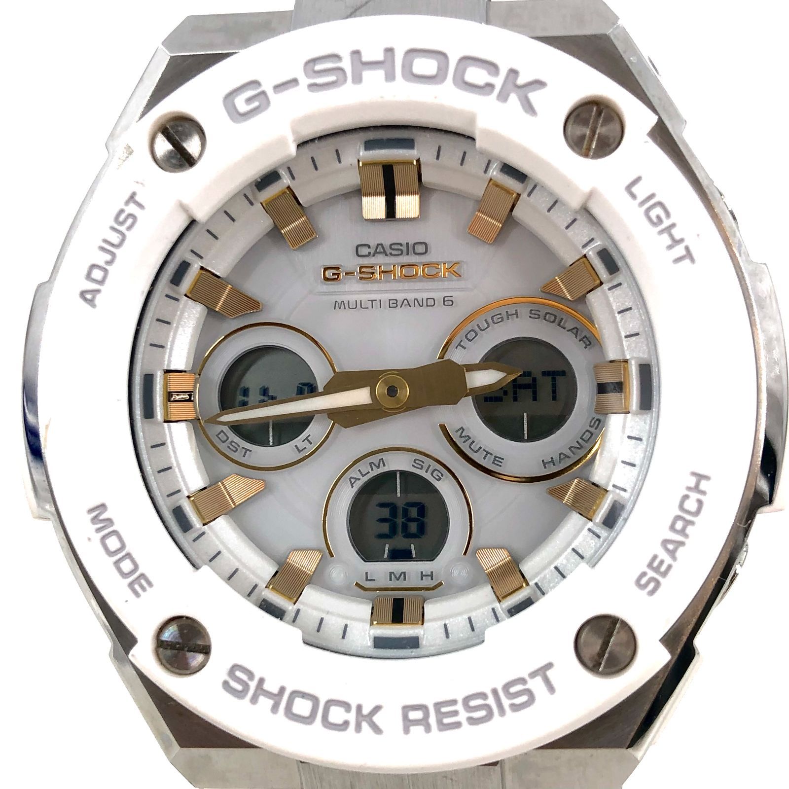 CASIO カシオ G-SHOCK ジーショック GST-W300 SS×ラバー デジタル 電波 