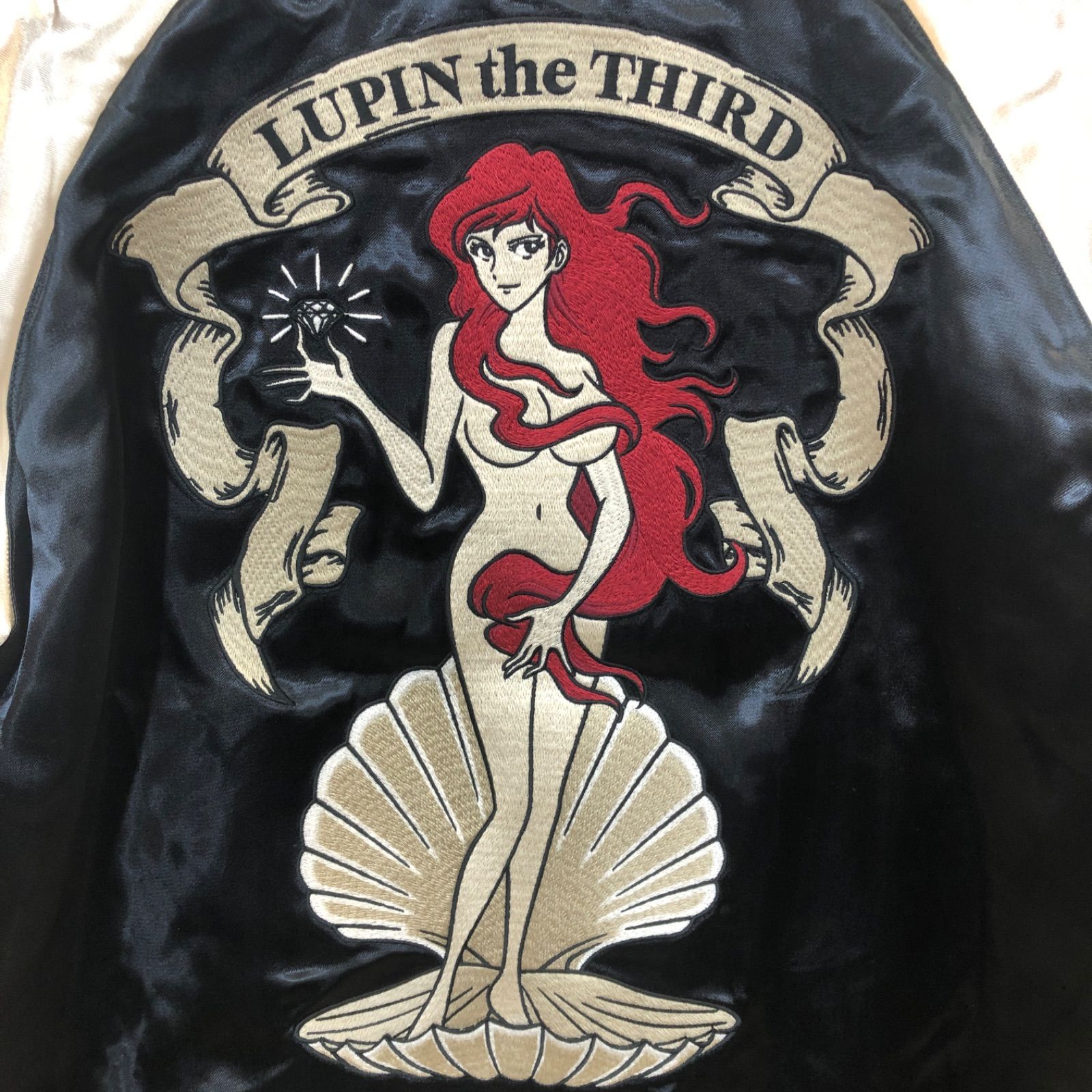 新品 メンズ ルパン三世 峰不二子 銭形警部 リバーシブル スカジャン