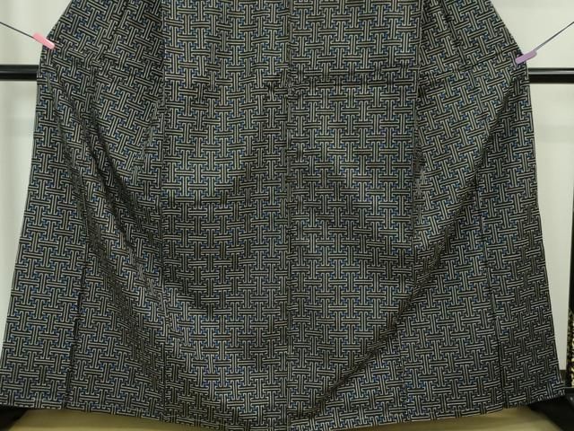 平和屋本店□希少 本場大島紬 龍郷絣 秋名バラ アンサンブル 羽織