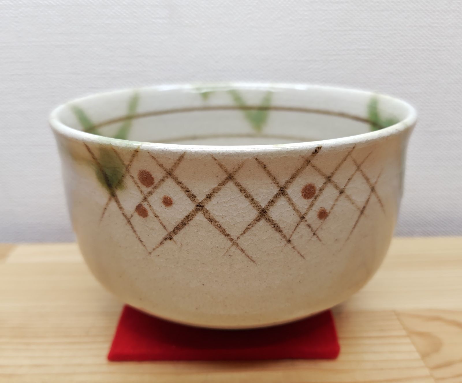 逢絢亭 茶道具 茶碗 美濃焼 織部 加藤光右衛門 共箱入り