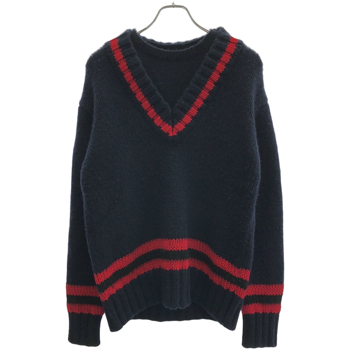 CINOH チノ 18AW Vネックチルデンニットセーター 18WKN333 ネイビー 38