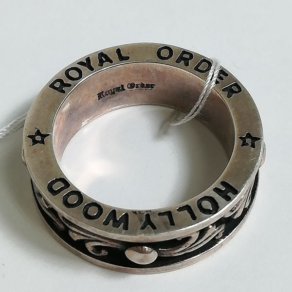 Z153 [新品] 定価7万円 ROYAL ORDER ロイヤルオーダー リング シルバー HOLLYWOOD SPACER BAND SR142 925 アクセサリー | Y★