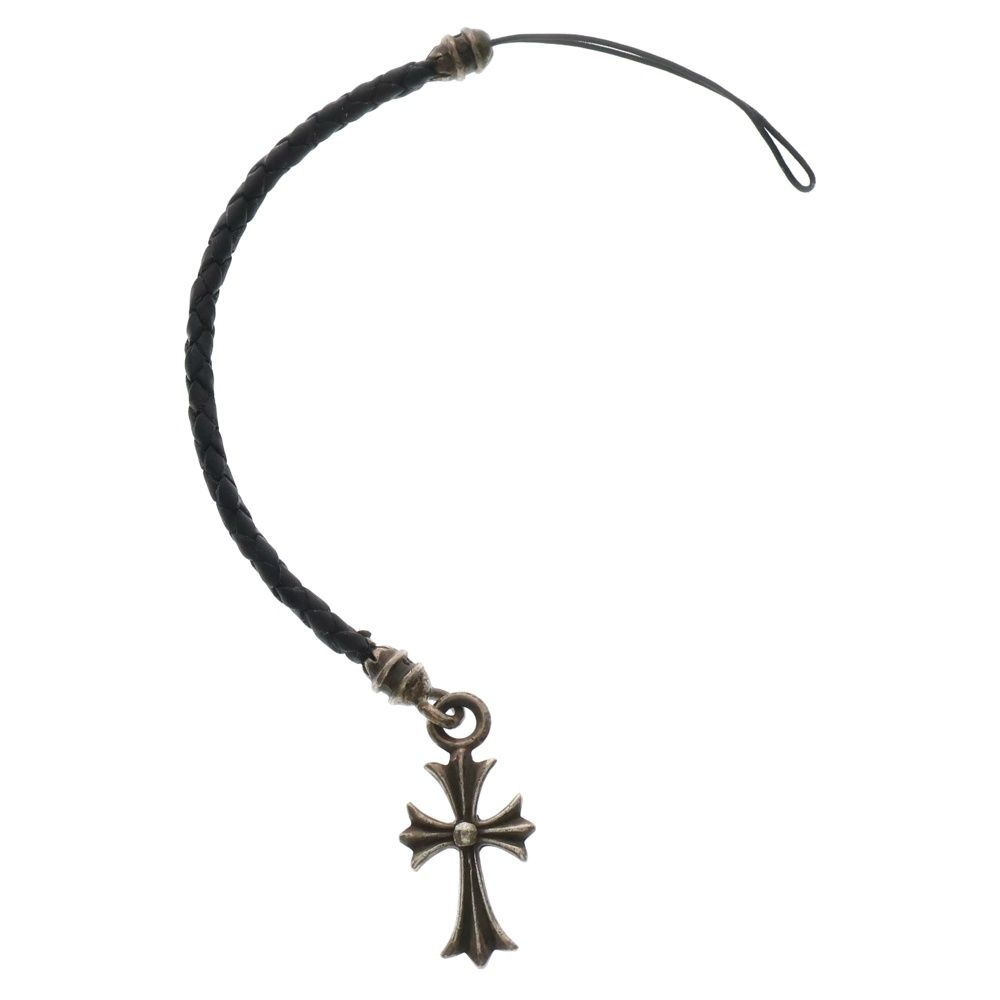 クロムハーツ タイニーCHクロス レザーストラップ CHROME HEARTS CHROME HEARTS (クロムハーツ) タイニーCHクロス 携帯ストラップ