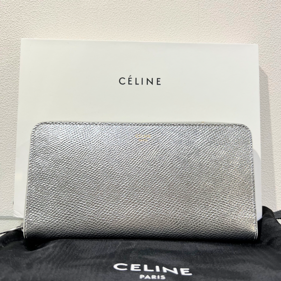 カラフルセット 3個 CELINE 長財布 （シルバー） ※日本未入荷 ※付属品