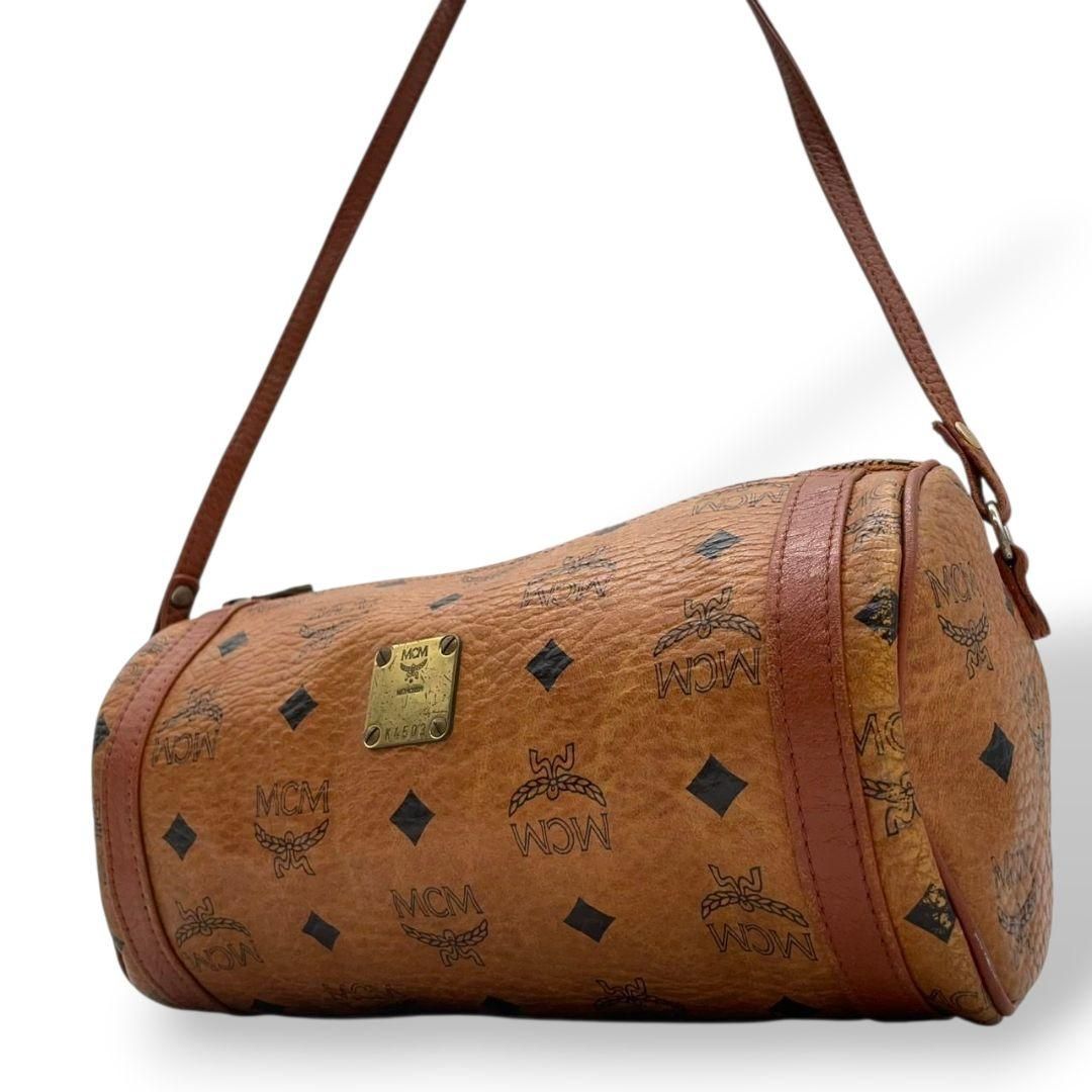 MCM エムシーエム ボストンバッグ ヴィセトス柄 レザー 大容量 宿泊 旅行
