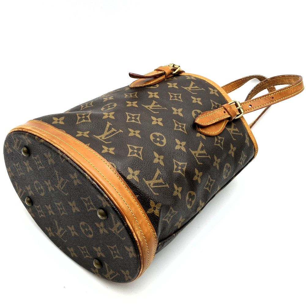 LOUIS VUITTON ルイ・ヴィトン バケットPM ポーチ付トートバッグ モノグラムキャンバス ブラウン 茶 M42238  レディースファッション - メルカリ