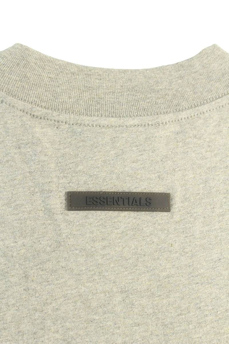 フォグ 21AW ESSENTIALS L/S TEE Heather Oatmeal フロントロゴ