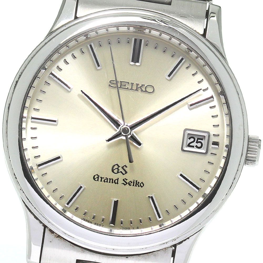 セイコー SEIKO 9587-7010/SBGS007 グランドセイコー デイト クォーツ メンズ内箱付き_818603