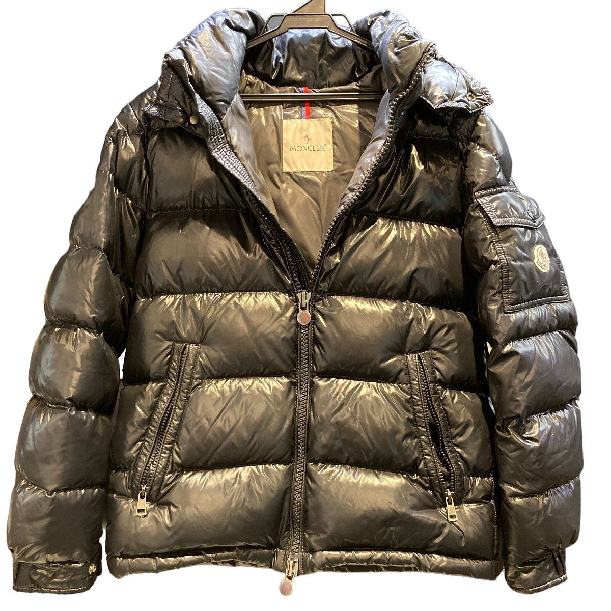 中古】 MONCLER モンクレール MAYA JACKET 黒 メンズ ダウンジャケット